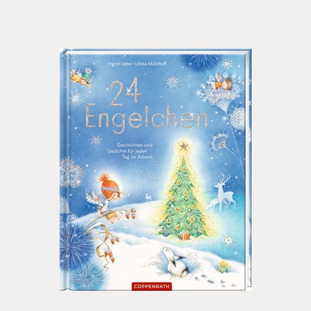 Engelchen, Adventskalenderbuch - Lutzis Mondkalender - handgemalt aus dem Allgäu