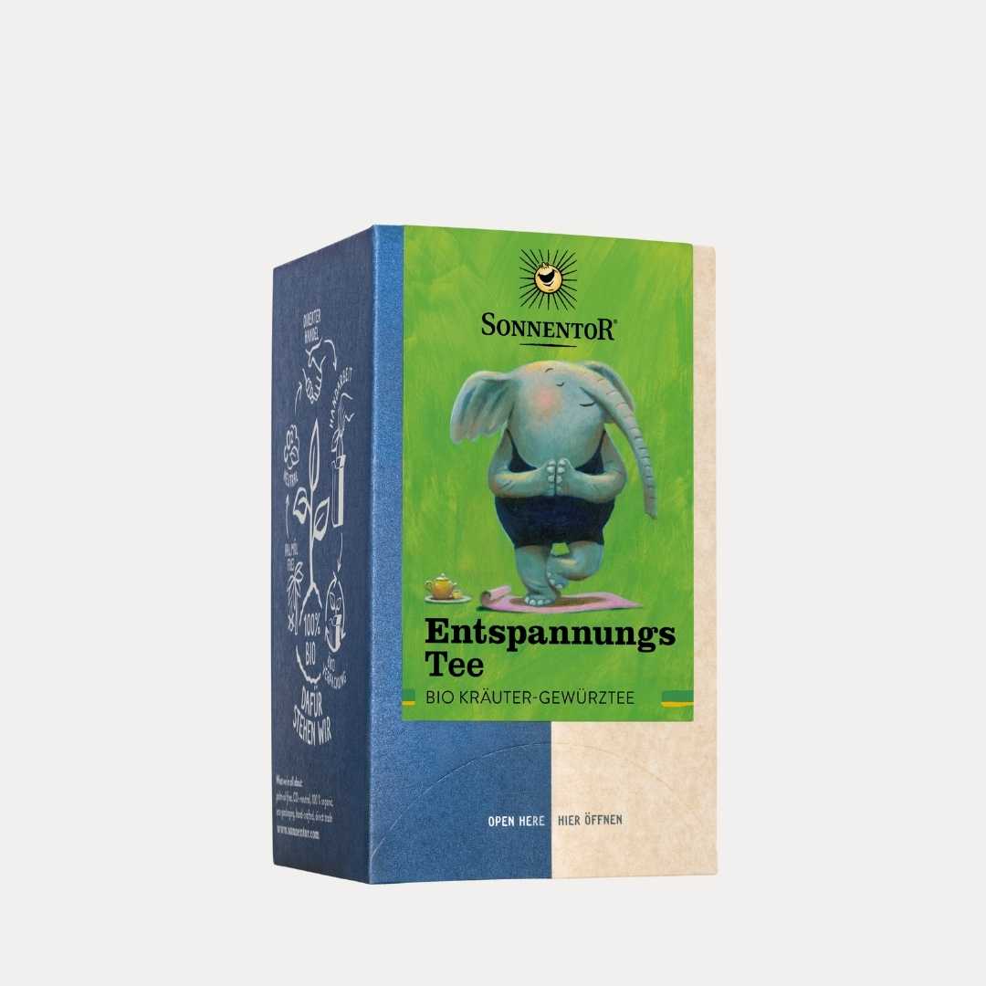 Entspannungs Tee Bio-Kräuter Gewürzteemischung 18 g VEGAN - Lutzis Mondkalender - handgemalt aus dem Allgäu
