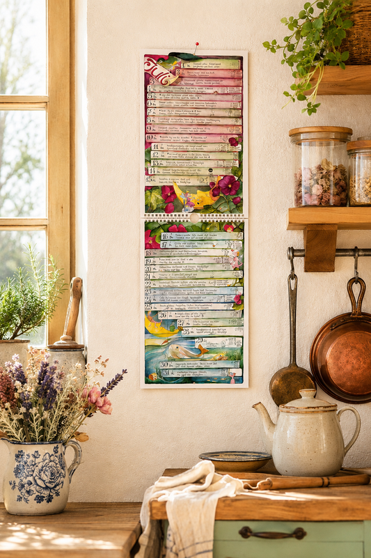 Mondkalender 2027 kurz – handgemalt aus dem Allgäu | Lutzis - Lutzis Mondkalender - handgemalt aus dem Allgäu