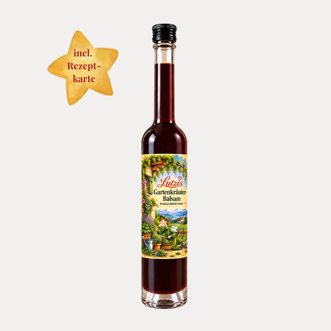 Lutzis Gartenkräuterbalsam mit Rezeptkarte