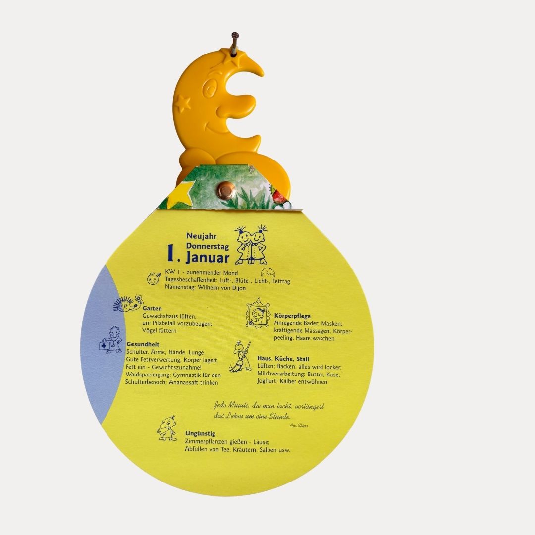 Lutzis Mondkalender rund innen