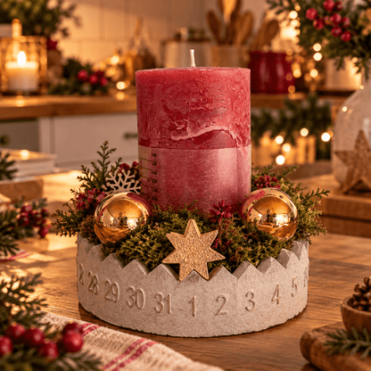 Adventskalender - handgefertigt aus dem Allgäu - Lutzis Mondkalender - handgemalt aus dem Allgäu