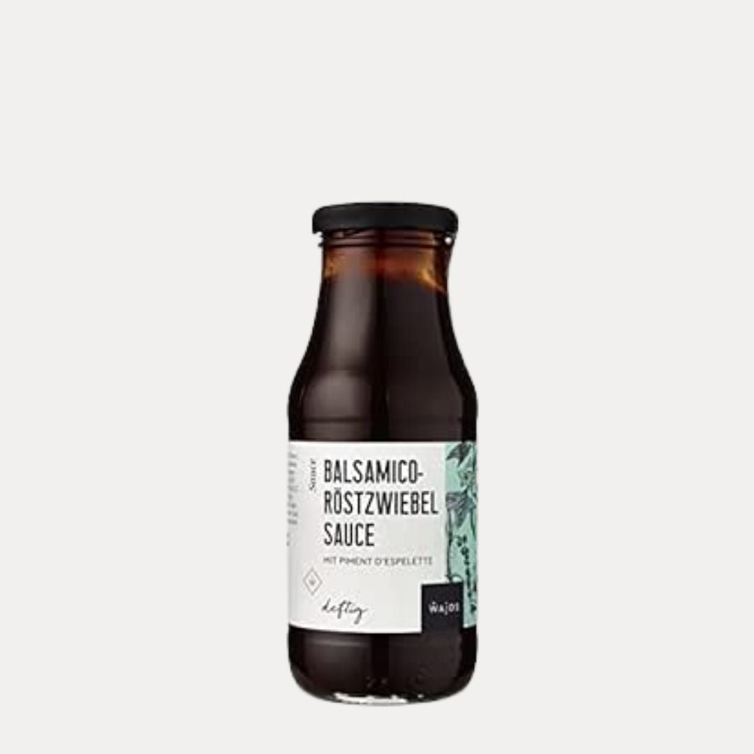 Balsamico Röstzwiebel Sauce, 245 ml - Lutzis Mondkalender - handgemalt aus dem Allgäu