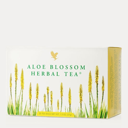 Blossom Herbal Aloe Tea FOREVER 25 Beutel à 1,5g - Lutzis Mondkalender - handgemalt aus dem Allgäu