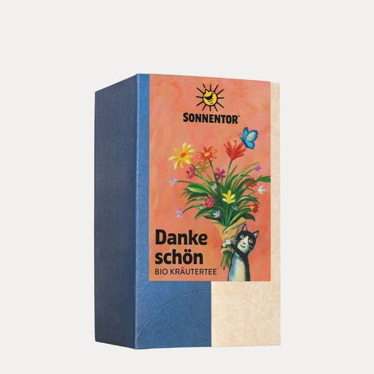 Dankeschön Kräutertee bio - Lutzis Mondkalender - handgemalt aus dem Allgäu