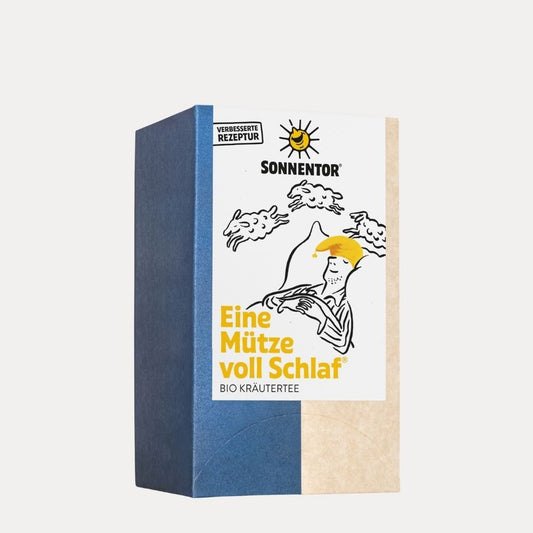 Eine Mütze voll Schlaf® Kräutertee bio - Lutzis Mondkalender - handgemalt aus dem Allgäu