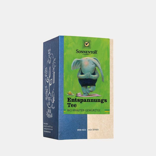 Entspannungs Tee Bio-Kräuter Gewürzteemischung 18 g VEGAN - Lutzis Mondkalender - handgemalt aus dem Allgäu