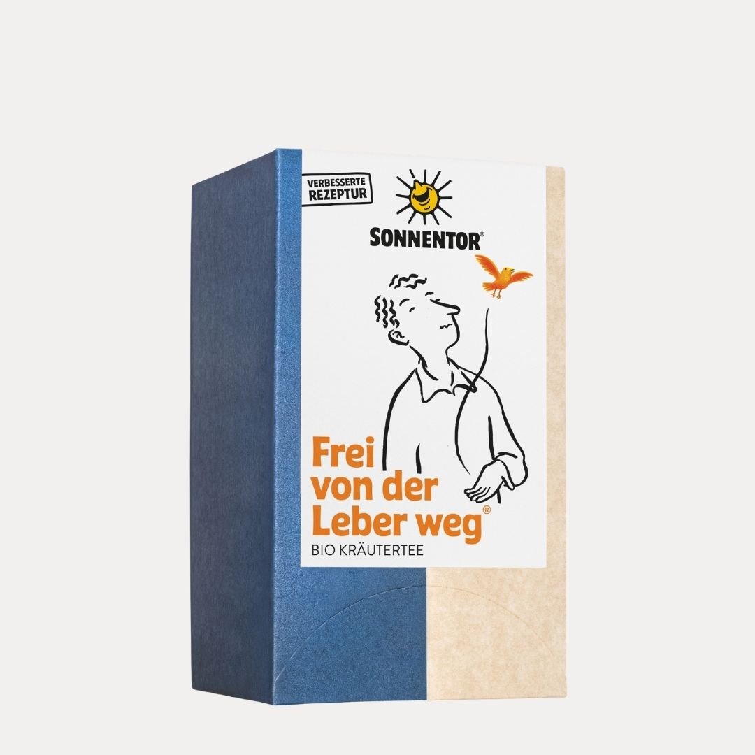 Frei von der Leber weg® Kräutertee bio - Lutzis Mondkalender - handgemalt aus dem Allgäu