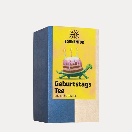 GeburtstagsTee Kräutertee bio - Lutzis Mondkalender - handgemalt aus dem Allgäu