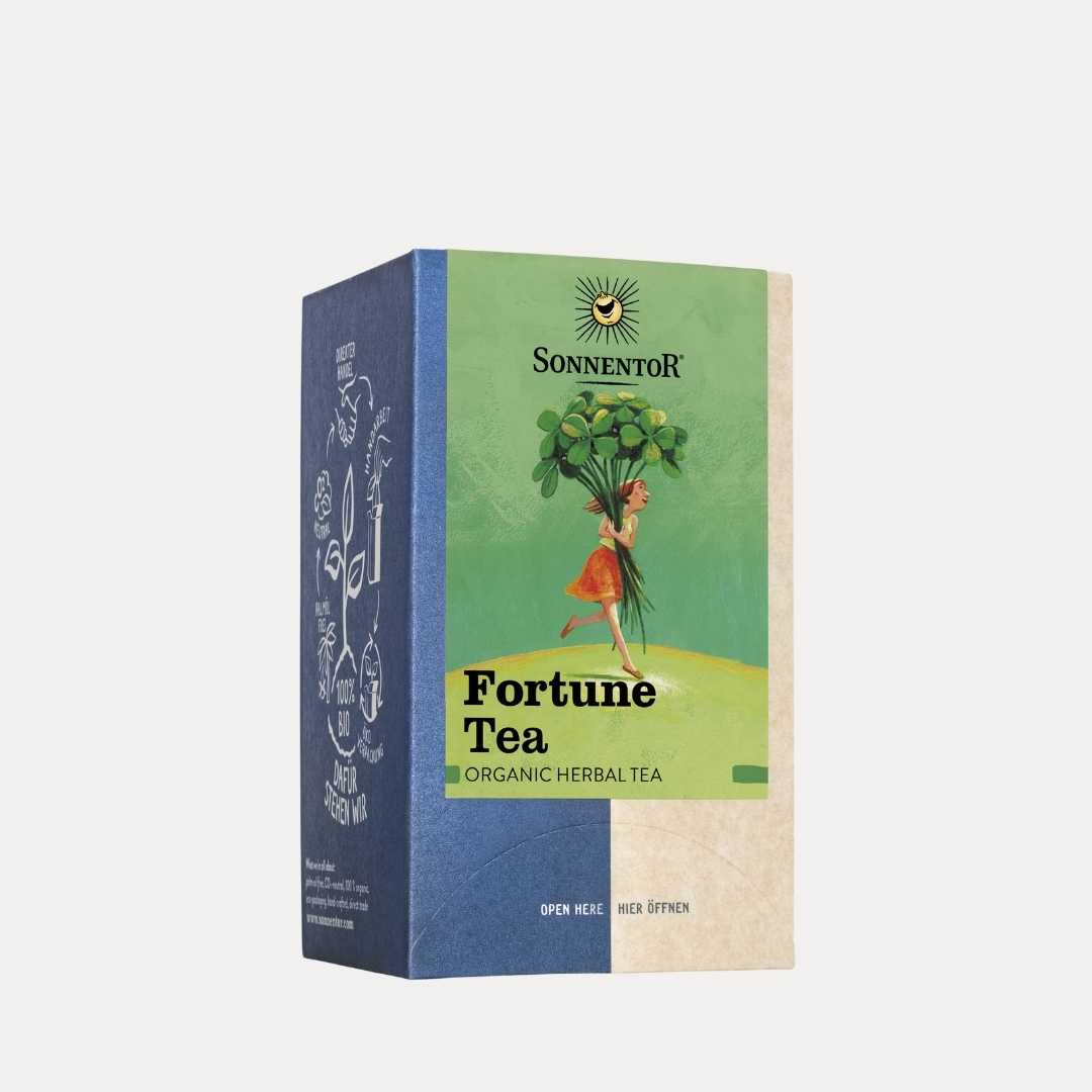 Glücks Tee Bio - Kräuterteemischung 27 g VEGAN - Lutzis Mondkalender - handgemalt aus dem Allgäu