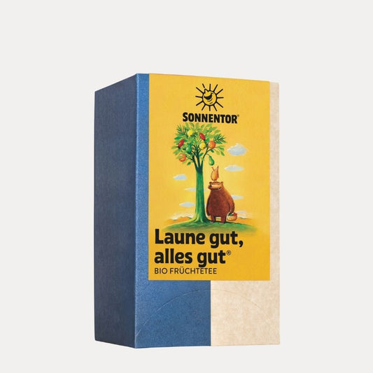 Laune gut, alles gut® Früchtetee bio - Lutzis Mondkalender - handgemalt aus dem Allgäu