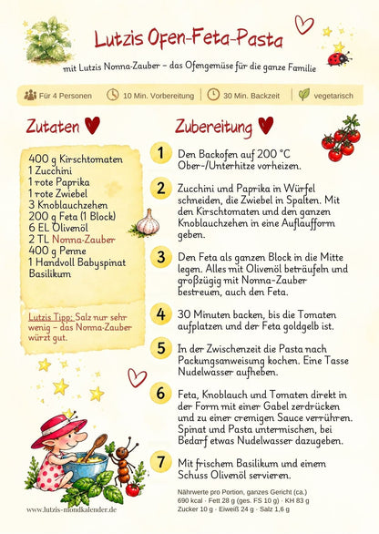Lutzis Nonna-Zauber – Würzmischung 55 g - Lutzis Mondkalender - handgemalt aus dem Allgäu