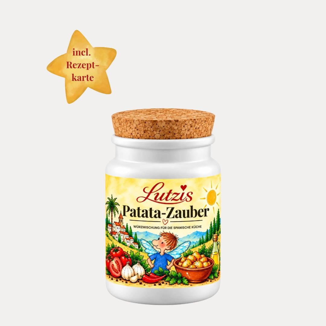 Lutzis Patata-Zauber – Würzmischung 55 g - Lutzis Mondkalender - handgemalt aus dem Allgäu