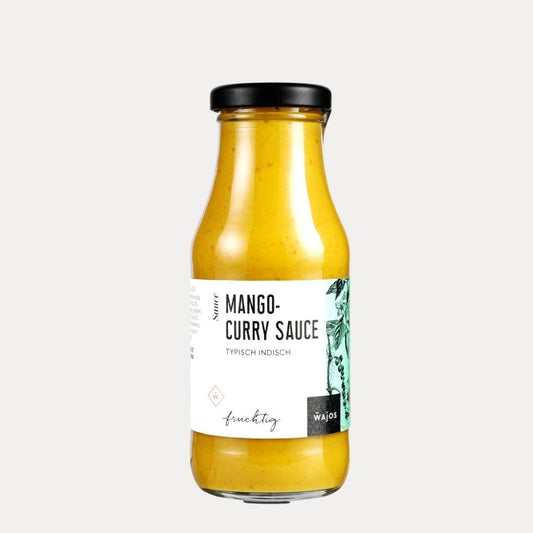 Mango-Curry Sauce 245 ml - Lutzis Mondkalender - handgemalt aus dem Allgäu