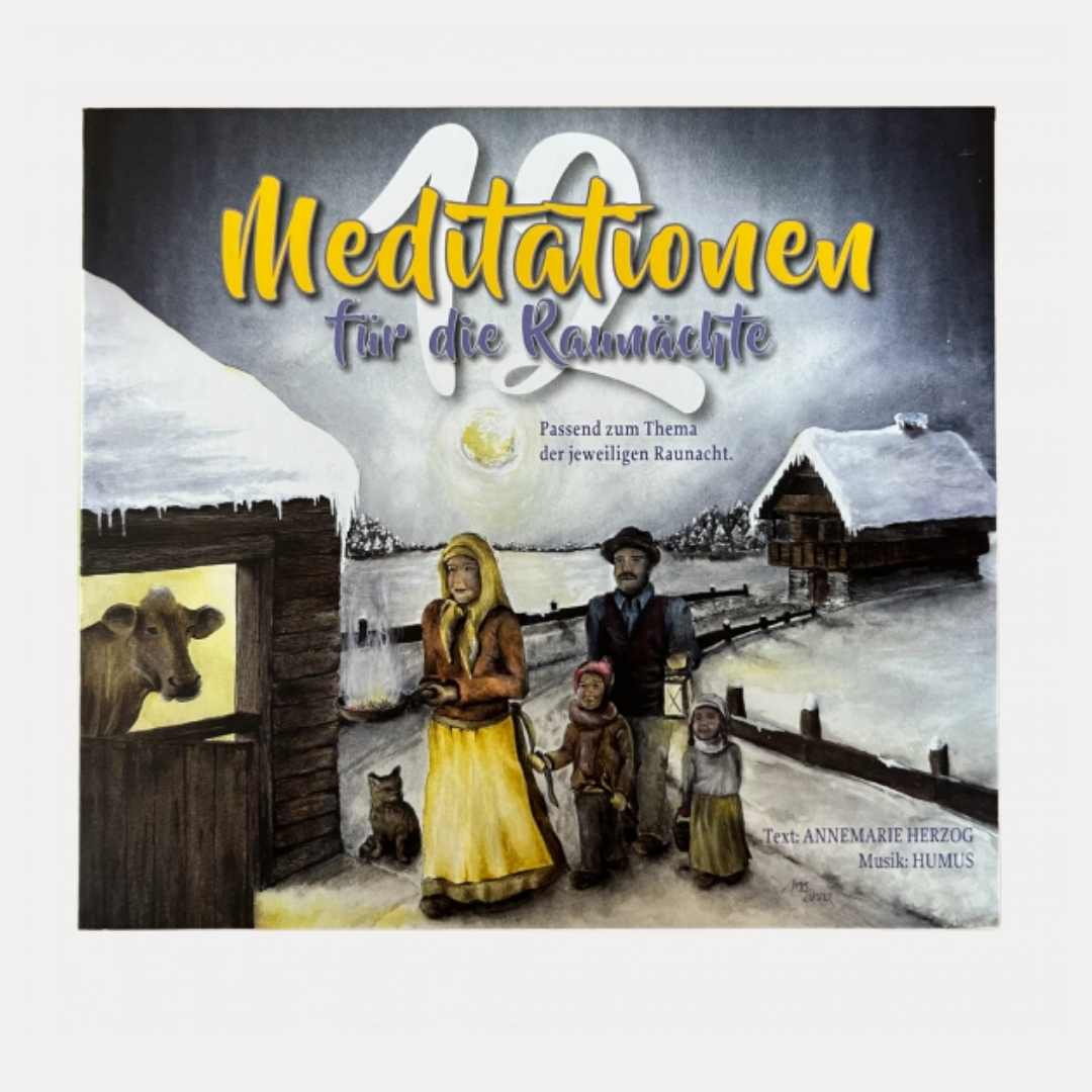 Meditations CD “12 Meditationen für die Raunächte” - Lutzis Mondkalender - handgemalt aus dem Allgäu