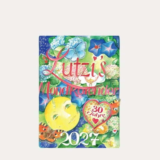 Lutzis Mondkalender kurz 2027 - Lutzis Mondkalender - handgemalt aus dem Allgäu