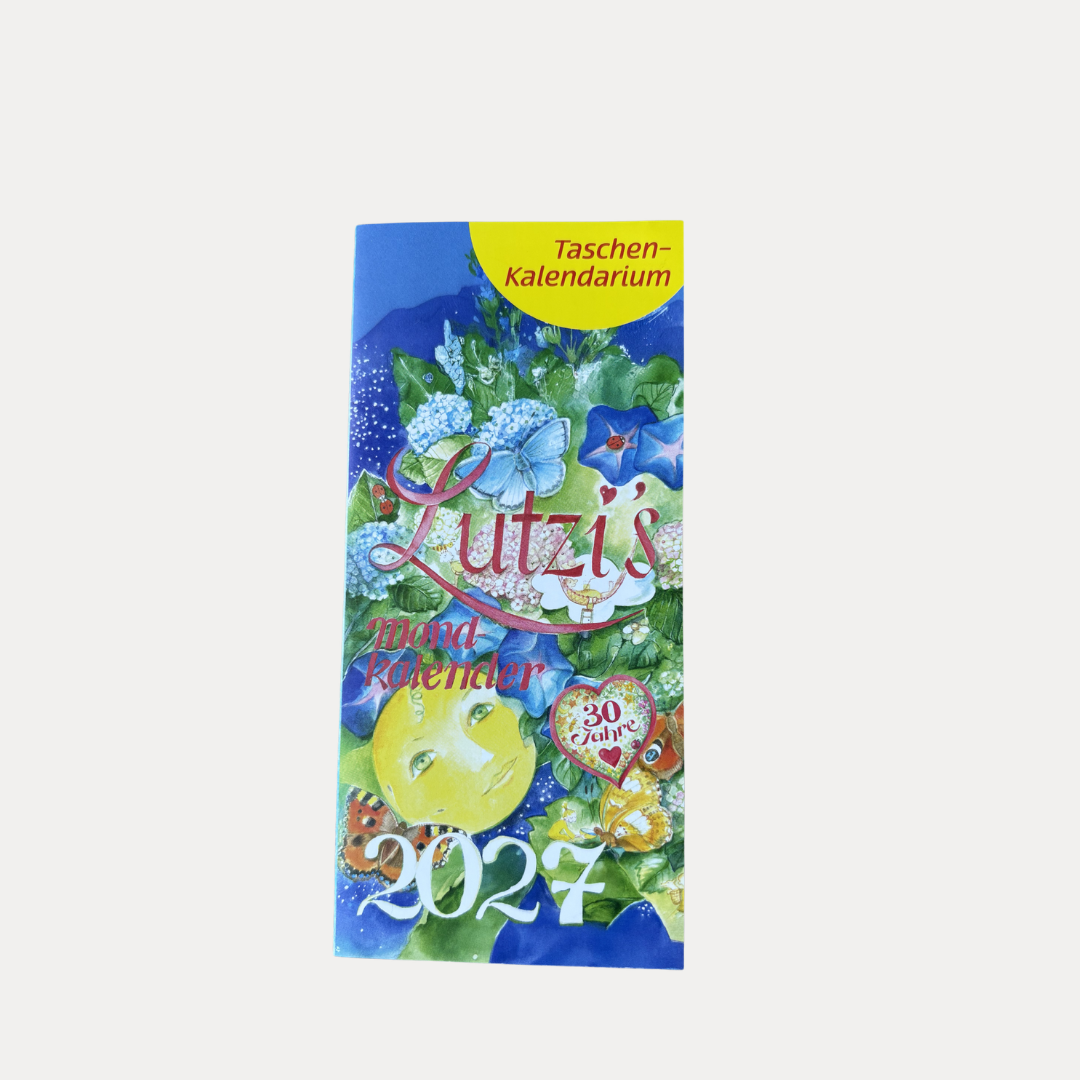 Mondkalender Leporello 2027 Lutzis - Lutzis Mondkalender - handgemalt aus dem Allgäu