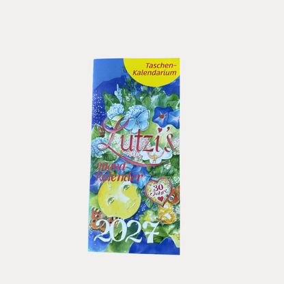 Mondkalender Leporello 2027 Lutzis - Lutzis Mondkalender - handgemalt aus dem Allgäu