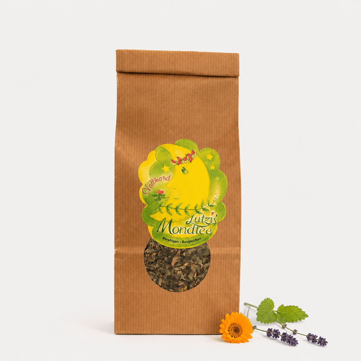 Mondtee Vollmond – Bio Kräutertee | Lutzis Mondkalender - Lutzis Mondkalender - handgemalt aus dem Allgäu
