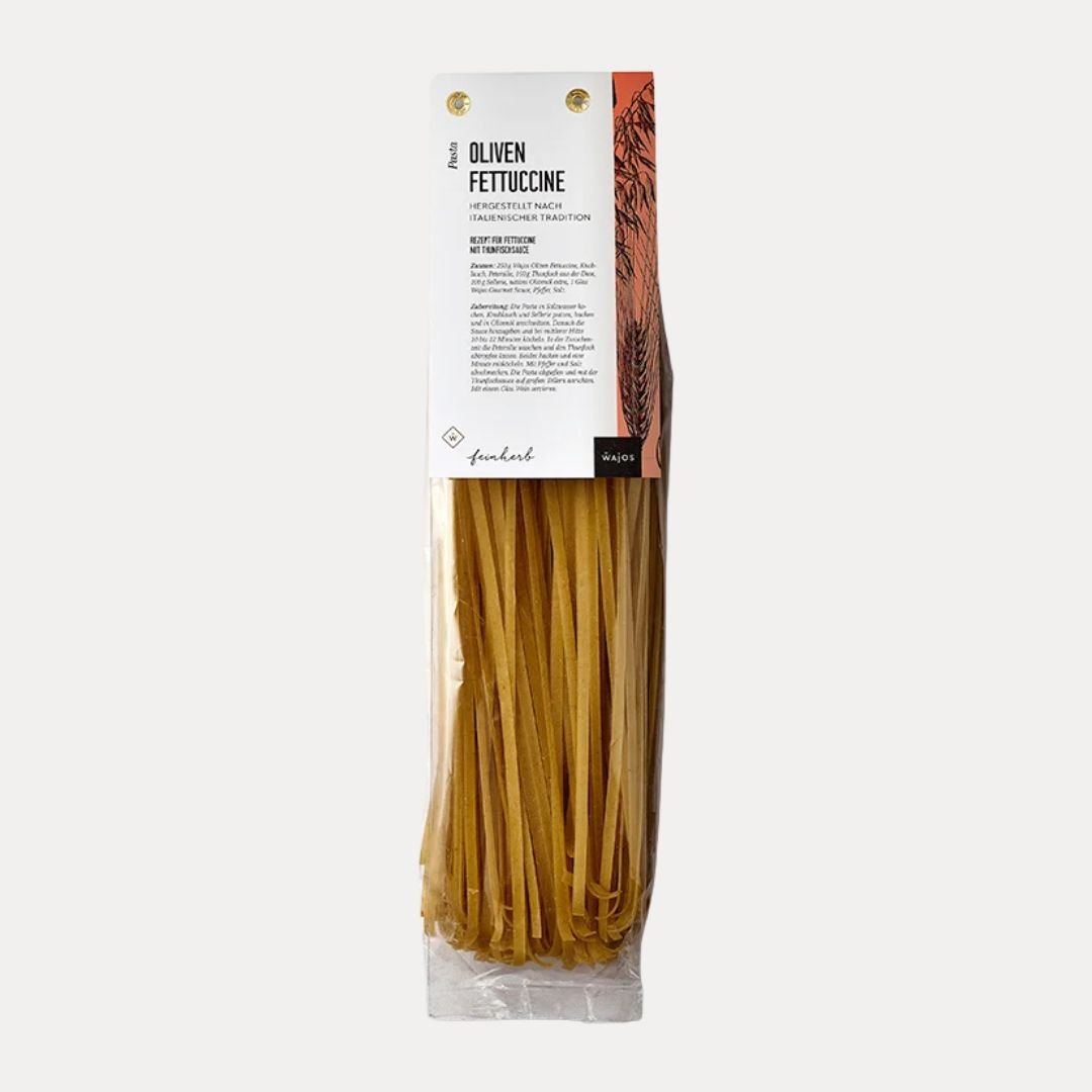 Oliven Fettuccine 250 g - Lutzis Mondkalender - handgemalt aus dem Allgäu