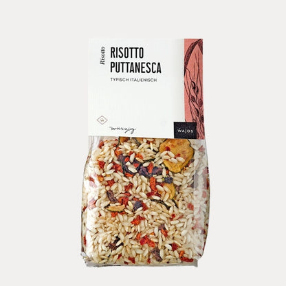 Risotto Puttanesca – typisch italienisch 300 g - Lutzis Mondkalender - handgemalt aus dem Allgäu
