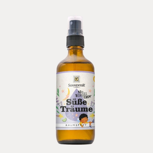 Süße Träume Bio - Raumspray 100 ml VEGAN, VEGETARISCH - Lutzis Mondkalender - handgemalt aus dem Allgäu
