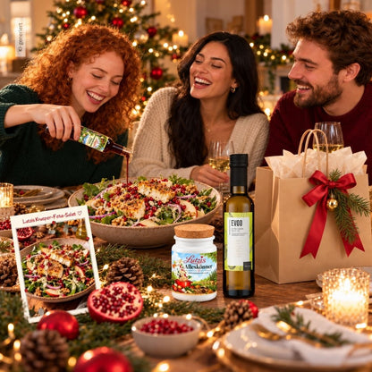 Zeit für Freunde: Wintersalat – Geschenkset mit Rezeptkarte - Lutzis Mondkalender - handgemalt aus dem Allgäu