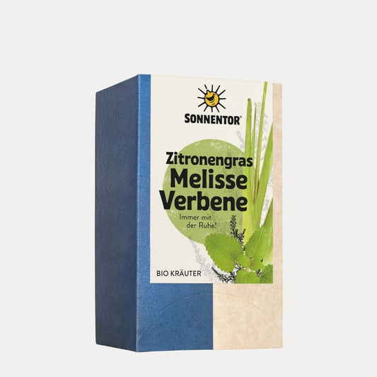 Zitronengras-Melisse-Verbene Kräutertee bio - Lutzis Mondkalender - handgemalt aus dem Allgäu
