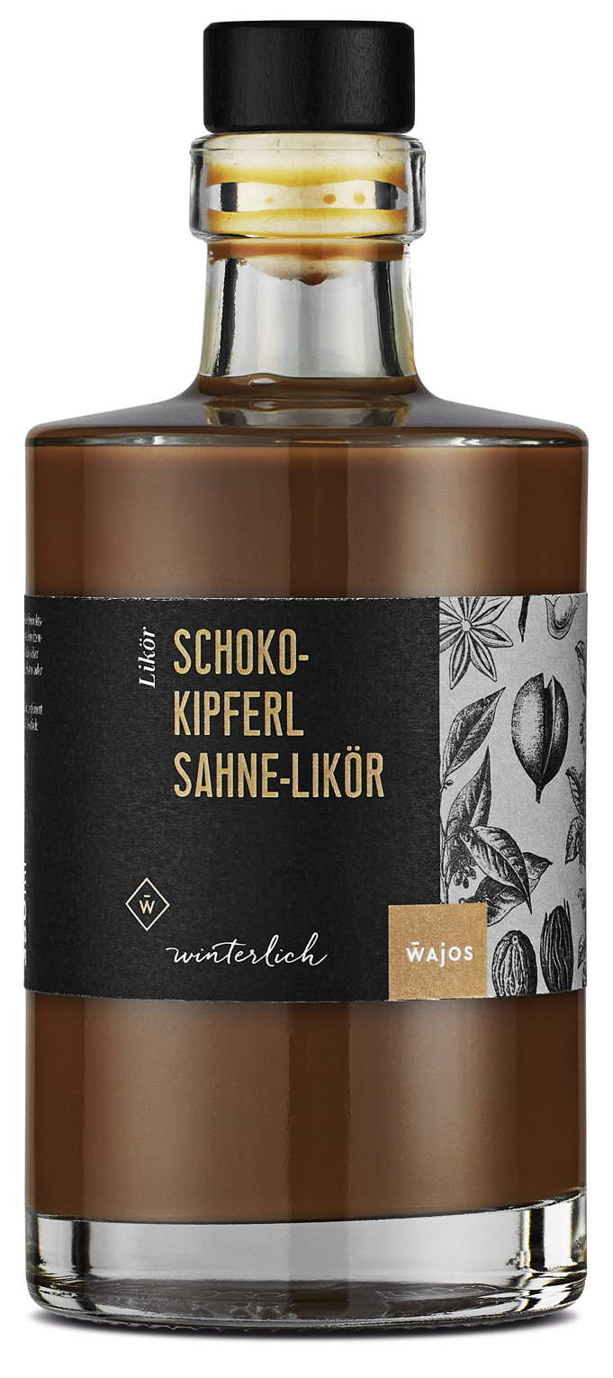 Schoko-Kipferl Sahne-Likör 350 ml 17 % Vol.